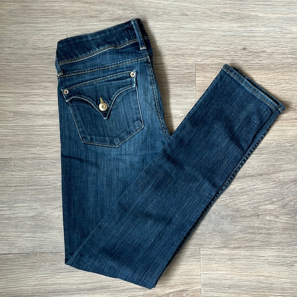 Low rise Hudson skinny jeans